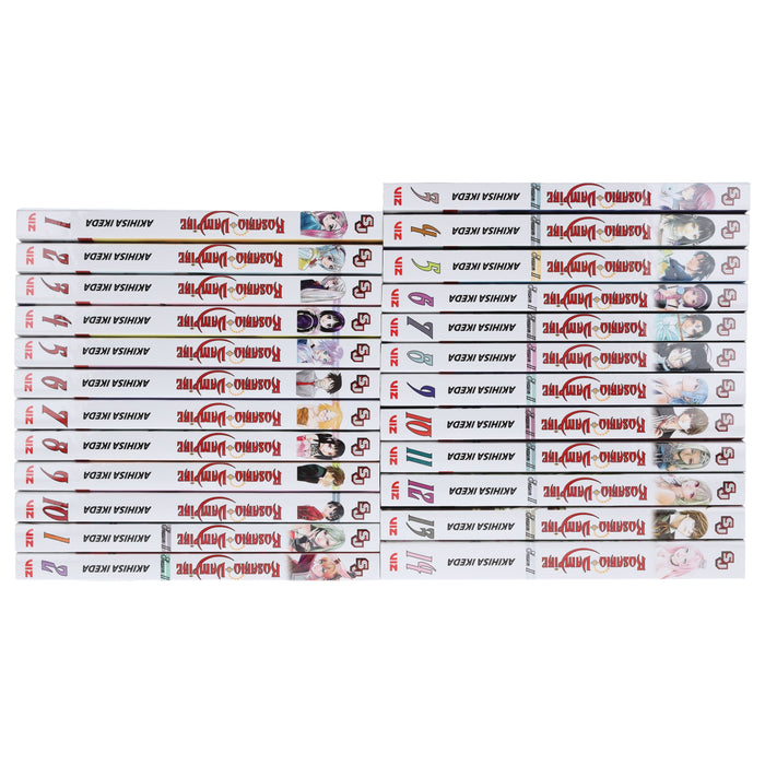 Rosario Vampire Season 1 & 2 Complete 24 Books Collection Box Set By Akihisa Ikeda - Manga - Paperback Graphic Novels Viz Media, Subs. of Shogakukan Inc