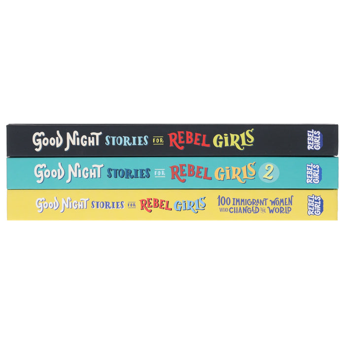 Good Night Stories for Rebel Girls 3 Books Collection Set - Ages 8-13 - Hardback 9-14 Rebel Girls Inc