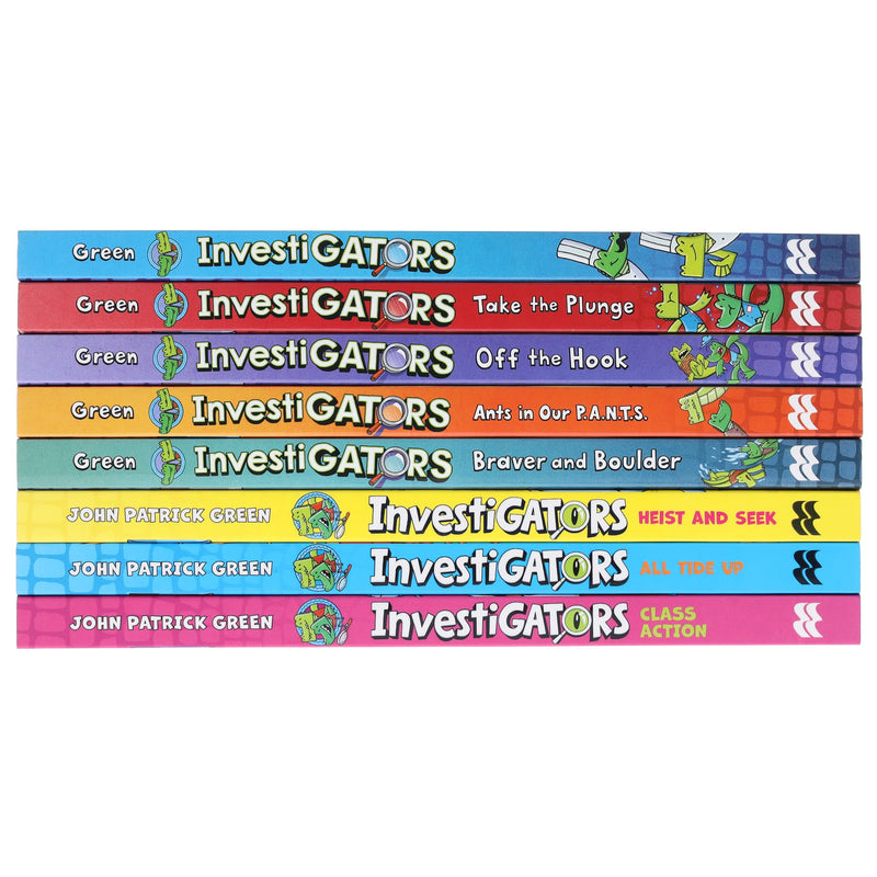 InvestiGators Series by John Patrick Green Illustrated 8 Books Collection Set - Ages 7-9 - Paperback 7-9 Macmillan