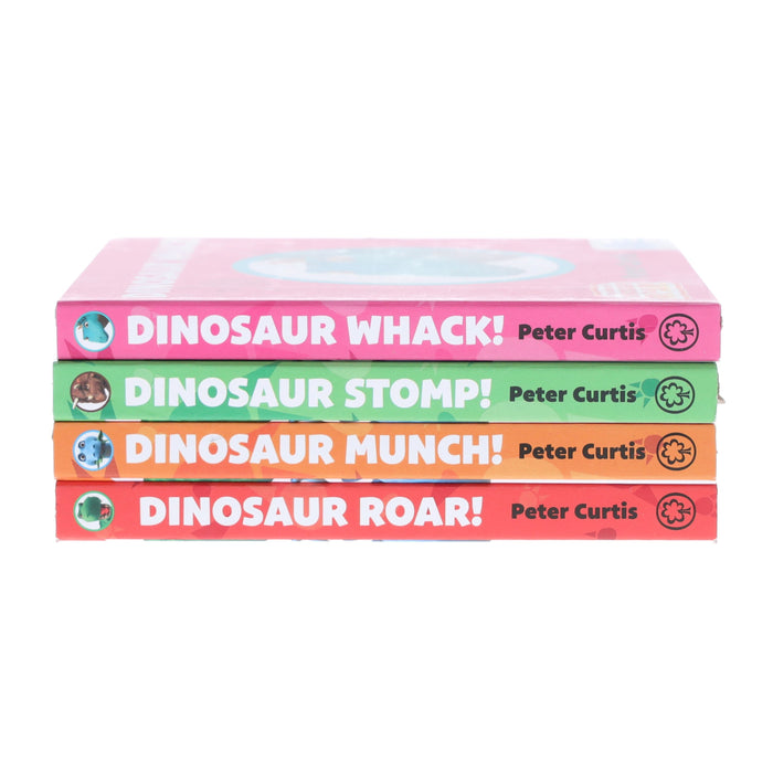 The World of Dinosaur Roar!: What Dinosaur Am I? by Peter Curtis 4 Books Collection Box Set - Ages 3+ - Board Book 3-5 Orchard Books