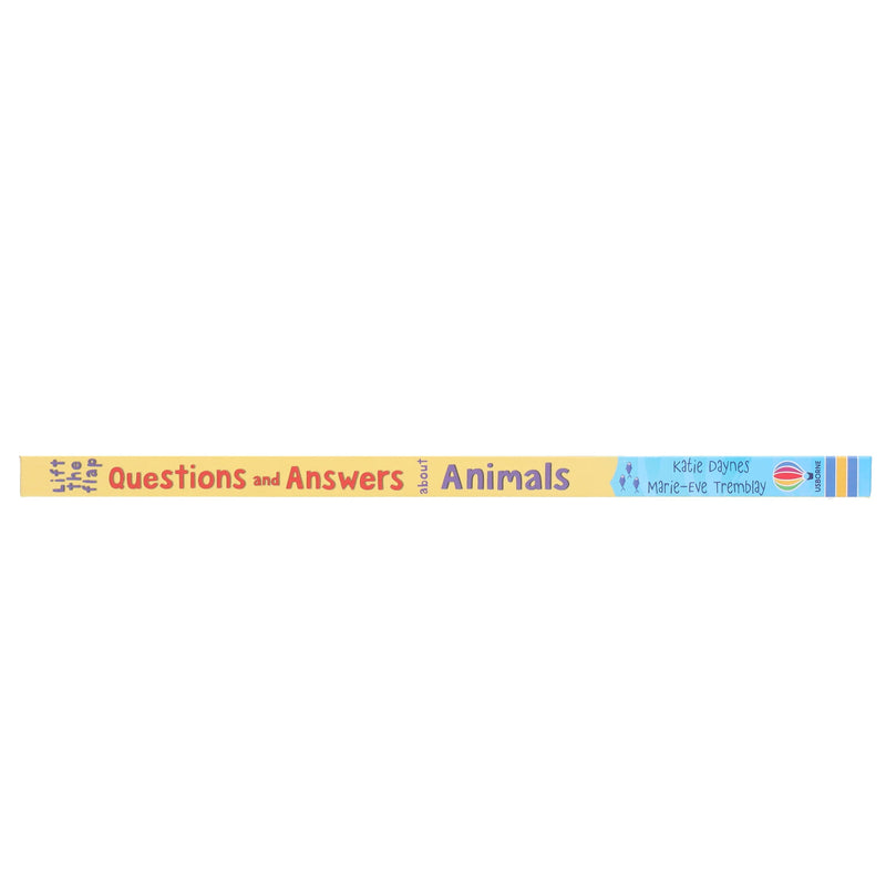 Usborne Lift-the-Flap Questions & Answers about Animals by Katie Daynes & Marie-Eve Tremblay - Ages 5+ - Board Book 5-7 Usborne Publishing Ltd