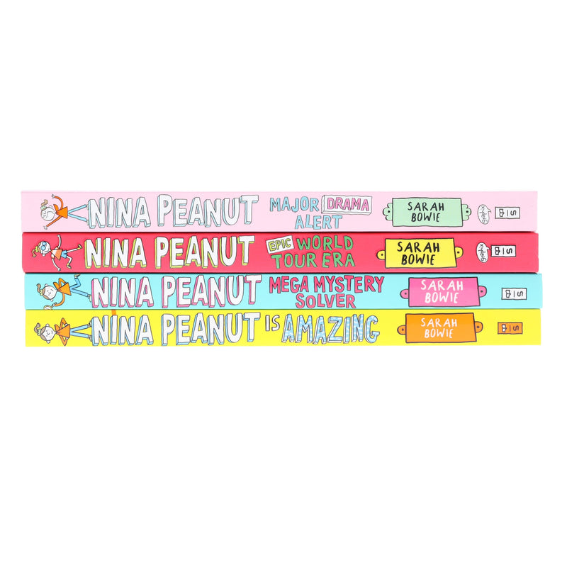 Nina Peanut Series by Sarah Bowie 4 Books Collection Set - Ages 9+ - Paperback Graphic Novels Scholastic