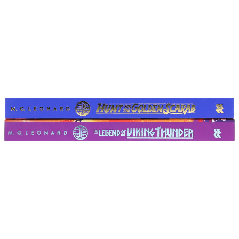 Time Keys Series by M. G. Leonard Illustrated 2 Books Collection Set - Ages 9-11 - Paperback 9-14 Macmillan