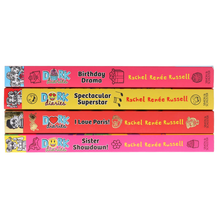 Dork Diaries Series (Vol. 13-16) By Rachel Renee Russell 4 Books Collection Set - Ages 9-11 - Paperback 9-14 Simon & Schuster