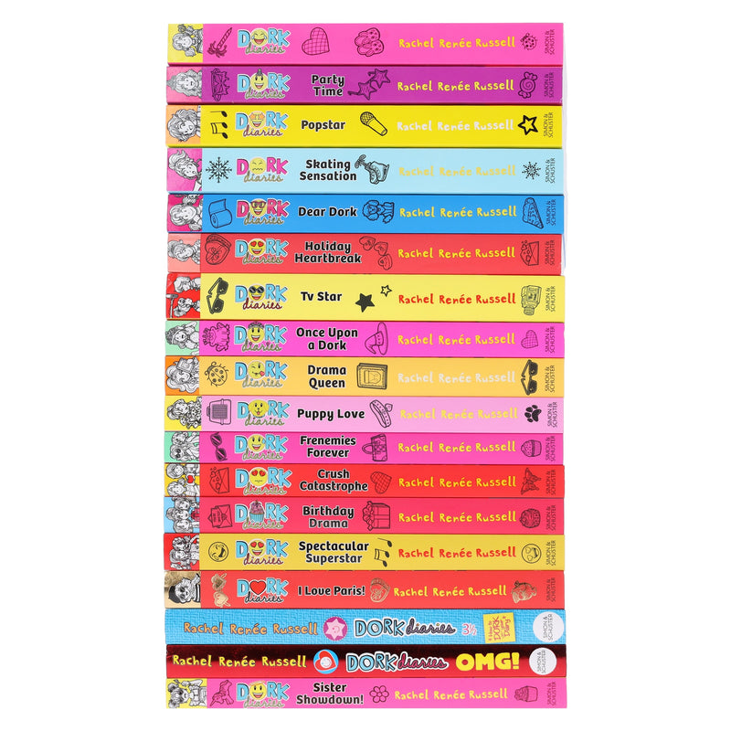 Dork Diaries Series By Rachel Renee Russell 18 Books Collection Set - Ages 9-14 - Paperback 9-14 Simon & Schuster