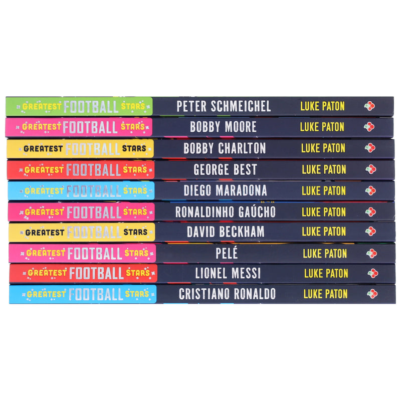 The Greatest Football Stars by Luke Paton 10 Books Collection Box Set - Ages 7+ - Paperback 7-9 Sweet Cherry Publishing