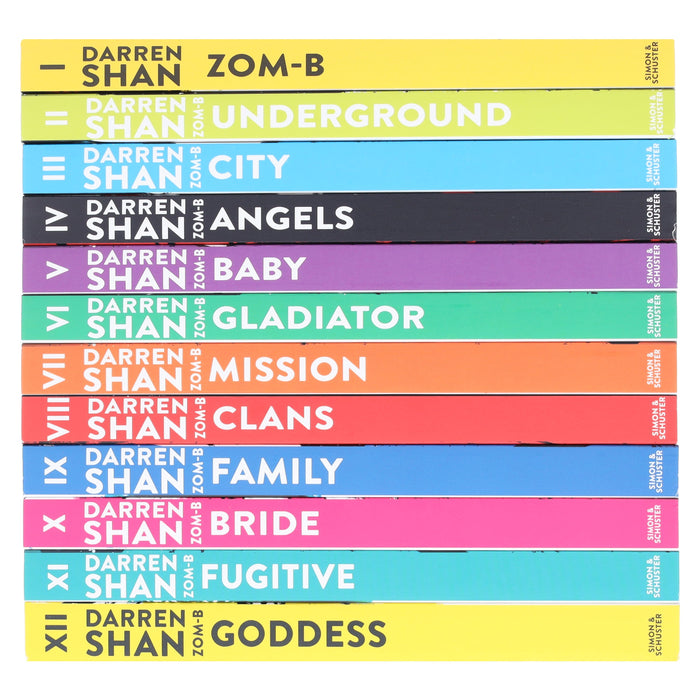 Zom-B 12 Books Collection Set Pack By Darren Shan - Ages 12+ - Paperback 9-14 Simon & Schuster