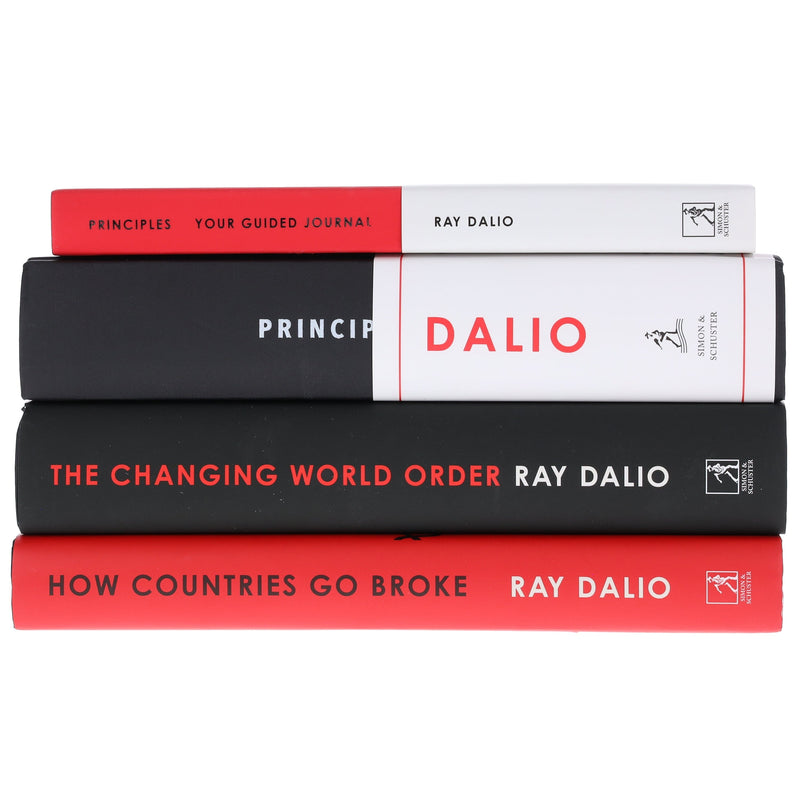 Ray Dalio Collection (Principles: Life and Work, The Changing World Order, How Countries Go Broke & Guided Journal) 4 Books Set - Non Fiction - Hardback Non-Fiction Simon & Schuster