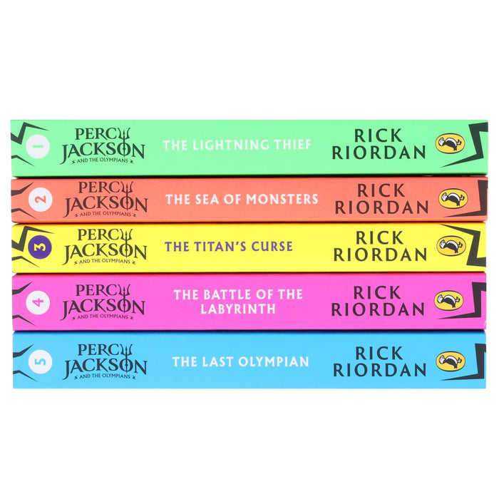 Percy Jackson And The Olympians Series By Rick Riordan 5 Books Collection Set - Ages 9+ - Paperback 9-14 Penguin Random House