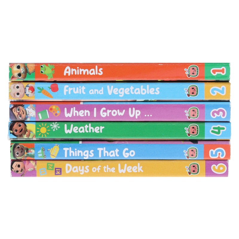 CoComelon Little Learners Pocket Library: 6 Mini Books Collection Box Set - Ages 1-4 - Board Book 0-5 HarperCollins Publishers