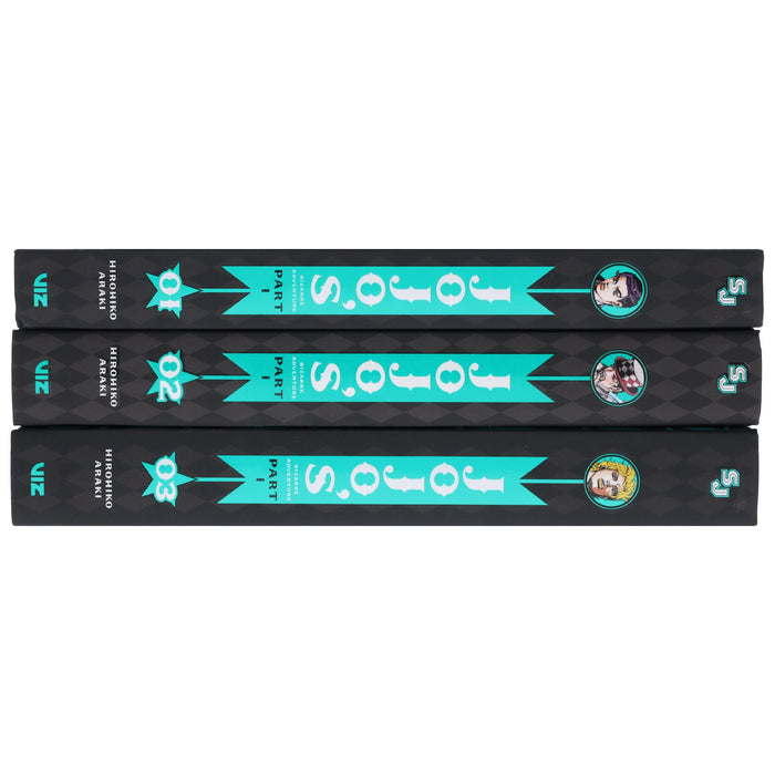 JoJo’s Bizarre Adventure: Part 1 - Phantom Blood (Vol. 1-3) by Hirohiko Araki 3 Books Collection Set - Fiction - Hardback Fiction Viz Media, Subs. of Shogakukan Inc