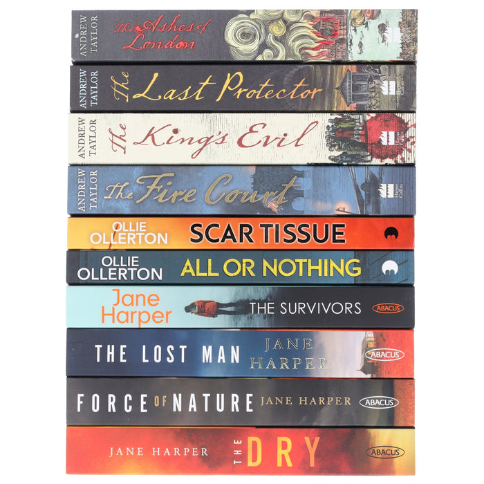 British & International Thriller Bundle by Andrew Taylor, Jane Harper & Ollie Ollerton 10 Books Set - Fiction – Paperback Fiction Various