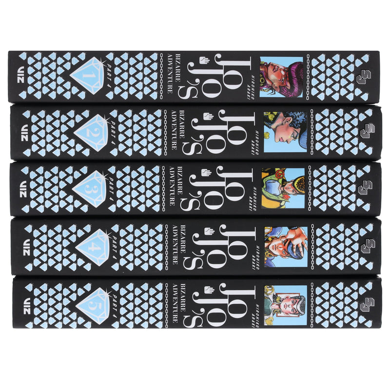 JoJo’s Bizarre Adventure: Part 4 - Diamond Is Unbreakable (Vol. 1-5) by Hirohiko Araki 5 Books Collection Set - Fiction - Hardback Fiction Viz Media, Subs. of Shogakukan Inc