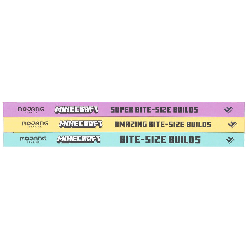 Minecraft Bite-Size Builds by Mojang AB 3 Books Collection Box Set - Ages 7+ - Hardback 7-9 HarperCollins Publishers