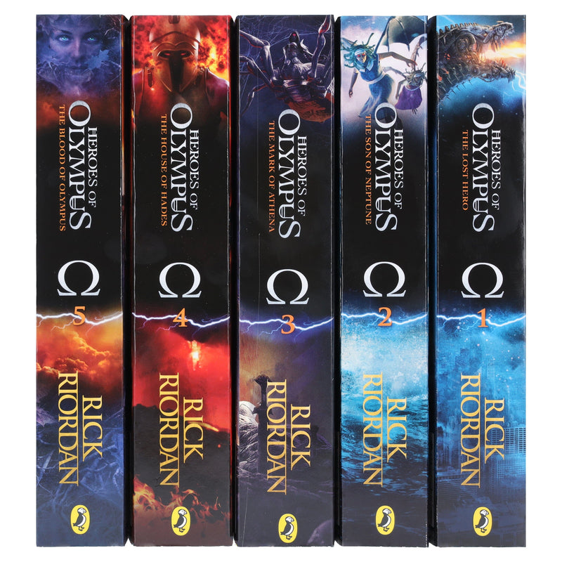 Heroes of Olympus By Rick Riordan Complete Collection 5 Books Set - Age 9-14 - Paperback 9-14 Penguin