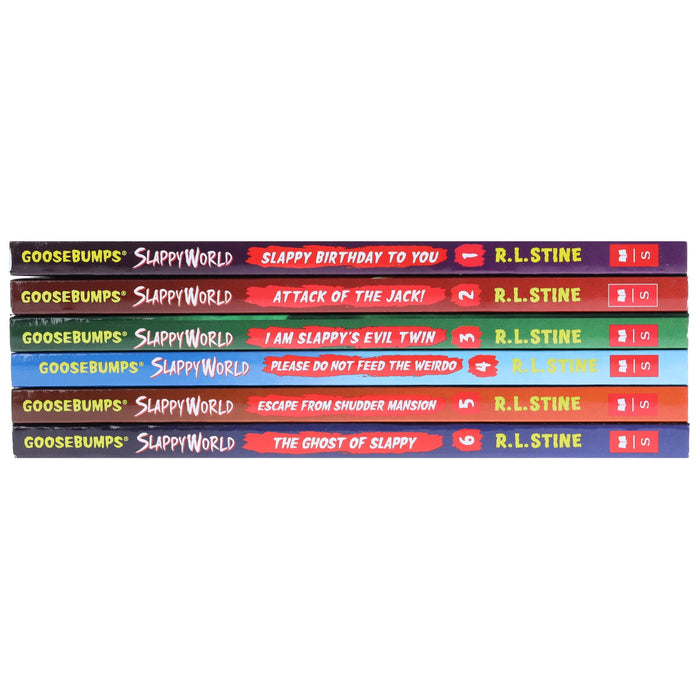 Goosebumps SlappyWorld 6 Books Collection by R. L. Stine - Ages 8-12 - Paperback 9-14 Scholastic