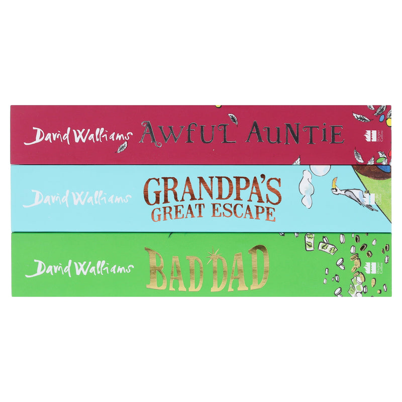 The World of David Walliams: Fun-Tastic Families 3 Books Box Set - Age 7-11 - Paperback 7-9 HarperCollins Publishers