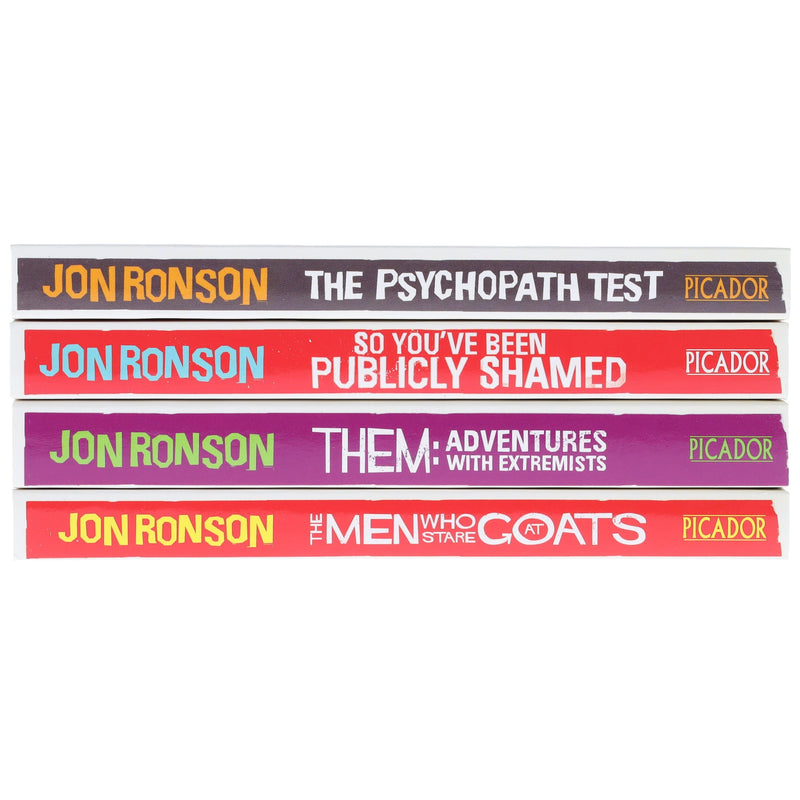 Jon Ronson 4 Books Collection Set - Non-Fiction - Paperback Non-Fiction Pan Macmillan