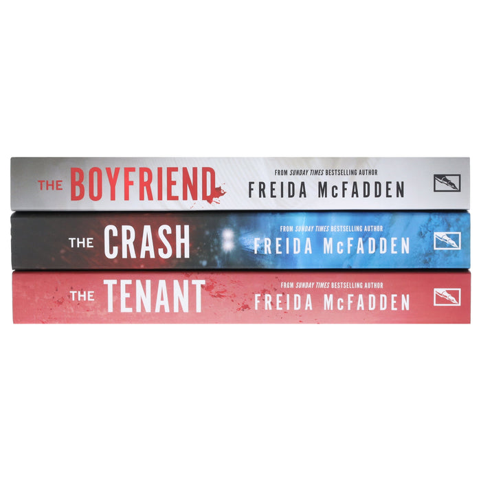 Freida McFadden Collection (The Boyfriend, The Crash & The Tenant) 3 Books Set - Fiction - Paperback Fiction Sourcebooks