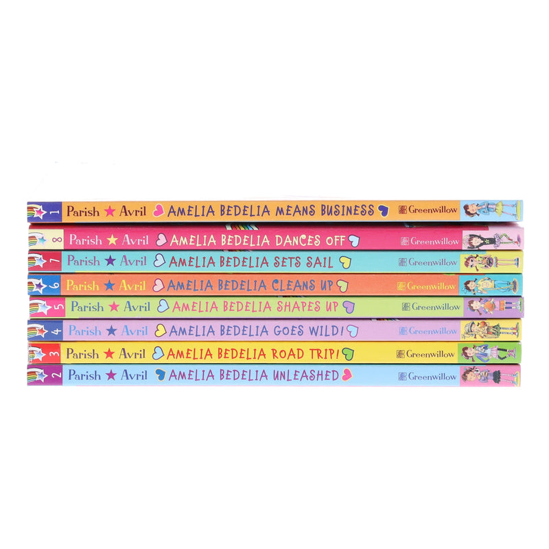 Amelia Bedelia Funny Chapter Books by Herman Parish Illustrated 8 Books Collection Box Set - Ages 6-10 - Paperback 5-7 HarperCollins Publishers