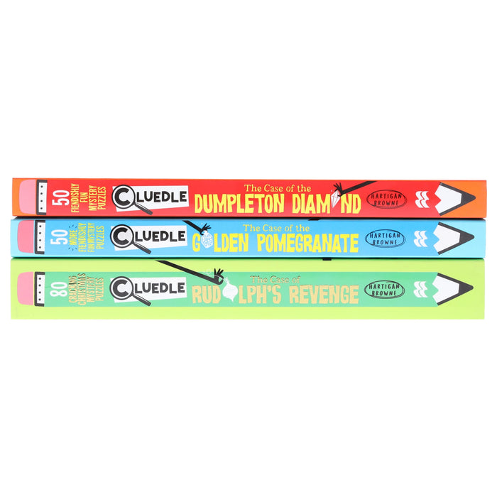 Cluedle Fun Mystery Puzzles By Hartigan Browne: 3 Books Collection Set - Ages 9-11 - Paperback 9-14 Pan Macmillan