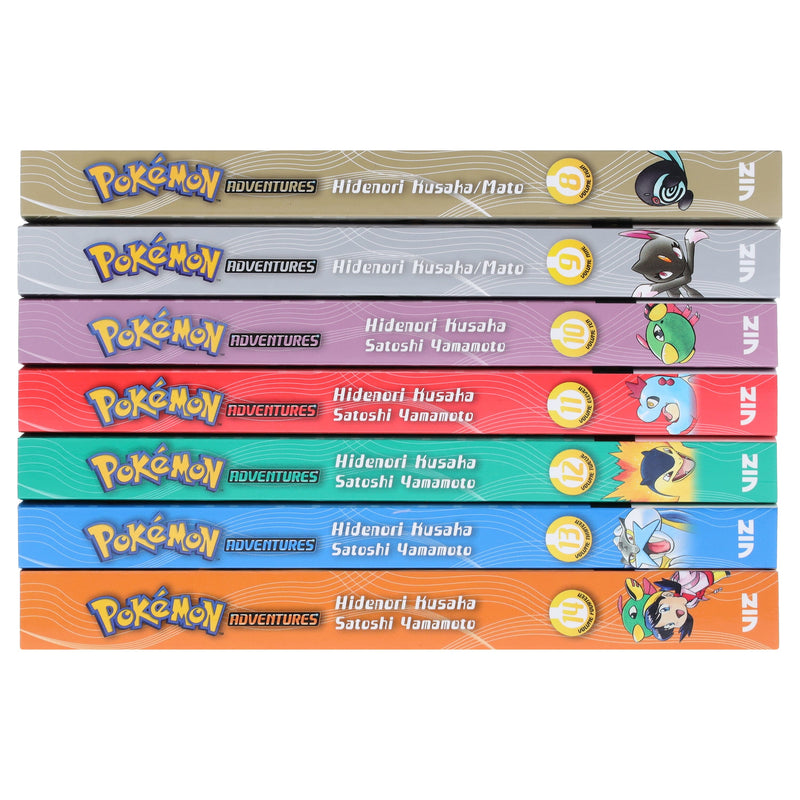 Pokemon Adventures (Vols. 8-14) Gold & Silver Box Set by Hidenori Kusaka - Manga - Paperback Graphic Novels Viz Media, LLC