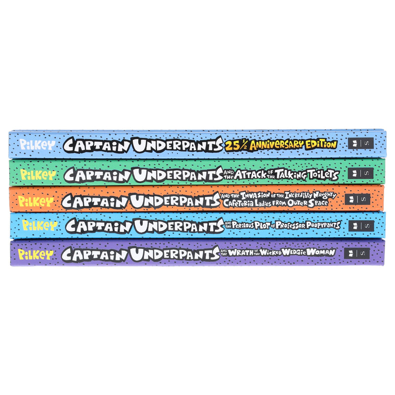The Captain Underpants Colossal Color Collection Epic Graphic Novels 5 Books Set - Ages 7-10 - Hardback Graphic Novels Scholastic