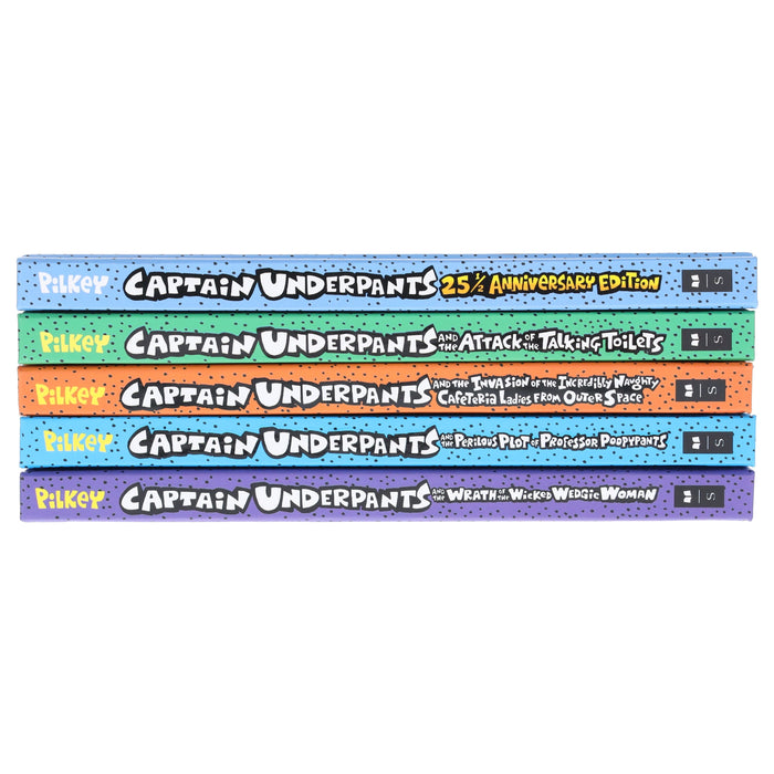 The Captain Underpants Colossal Color Collection Epic Graphic Novels 5 Books Set - Ages 7-10 - Hardback Graphic Novels Scholastic
