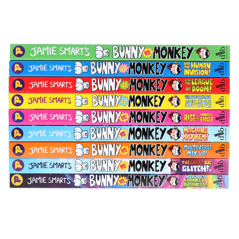 Bunny vs Monkey Series By Jamie Smart 9 Books Collection Set - Ages 7-9 - Paperback B2D DEALS David Fickling Books