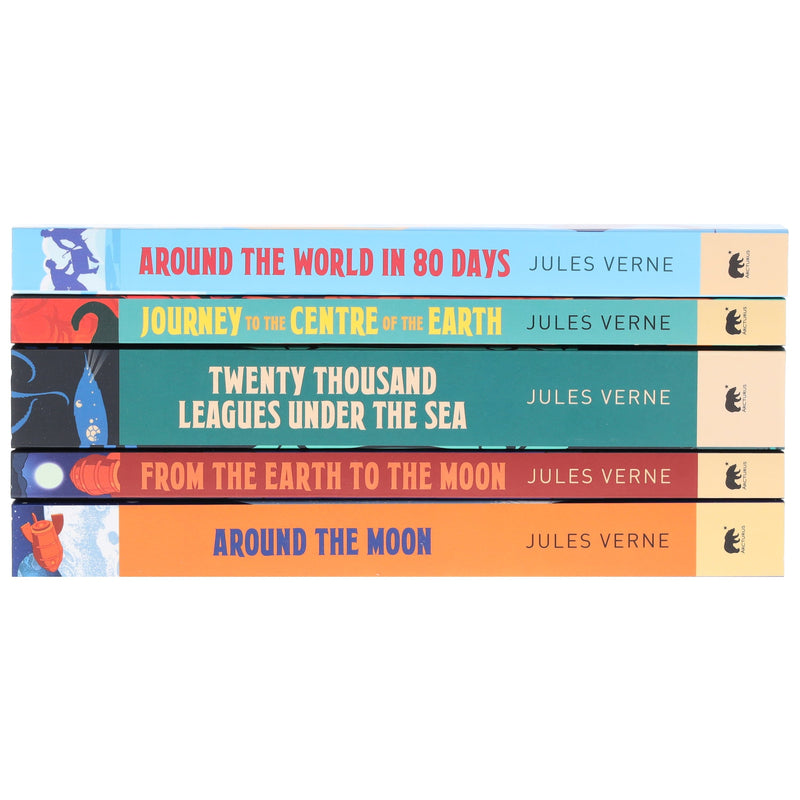 The Classic Jules Verne Collection 5 Books Box Set - Ages 14+ - Paperback Fiction Arcturus Publishing Ltd