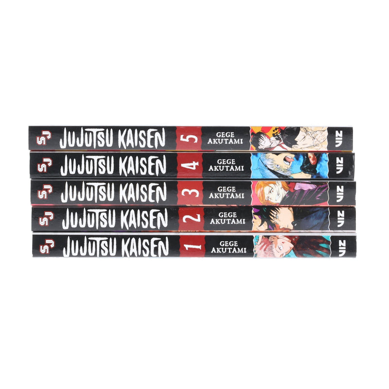 Jujutsu Kaisen by Gege Akutami: Volume 1-5 Collection 5 Books Manga Set - Ages 13-17 - Paperback Graphic Novels Viz Media, Subs. of Shogakukan Inc
