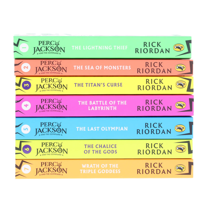 Percy Jackson And The Olympians Series (Book 1-7) By Rick Riordan 7 Books Collection Set - Ages 9+ - Paperback 9-14 Penguin Random House