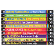 Brain Games For Clever Kids by Gareth Moore & Chris Dickason 10 Activity Books Collection Set - Ages 8-11 - Paperback 9-14 Buster Books