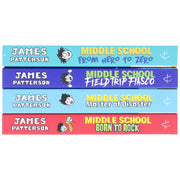 James Patterson Middle School 4 Books Collection Set - Ages 9 -14 - Paperback 9-14 Arrow Books