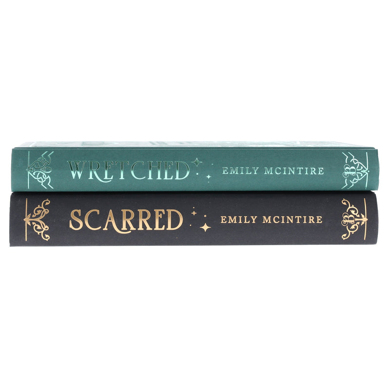Never After Series by Emily McIntire 2 Books Collector's Edition Set (Sprayed Edges) - Fiction - Hardback Fiction Sourcebooks