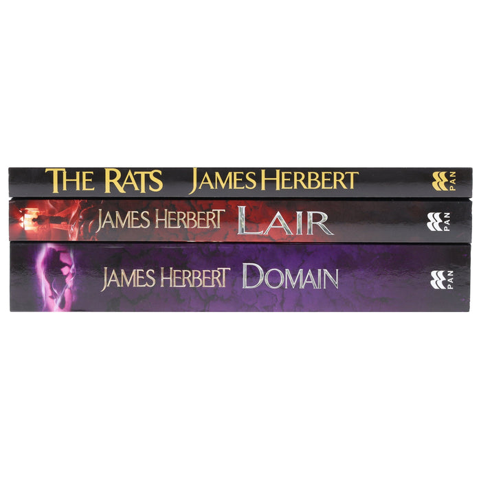 The Rats Trilogy 3 Books Collection Set by James Herbert (Domain, Lair, The Rats) - Fiction - Paperback Fiction Pan Macmillan