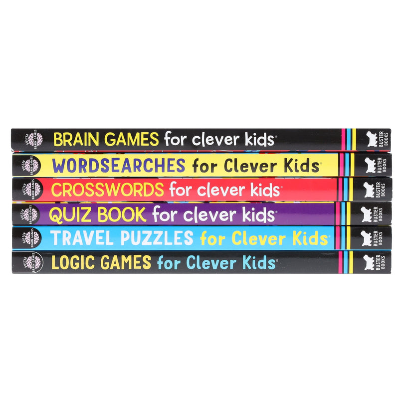 Clever Kids Brain Games By Gareth Moore & Chris Dickason 6 Books Collection Set - Ages 6-12 - Paperback 7-9 Buster Books