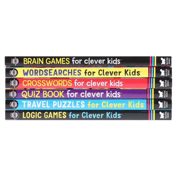 Clever Kids Brain Games By Gareth Moore & Chris Dickason 6 Books Collection Set - Ages 6-12 - Paperback 7-9 Buster Books