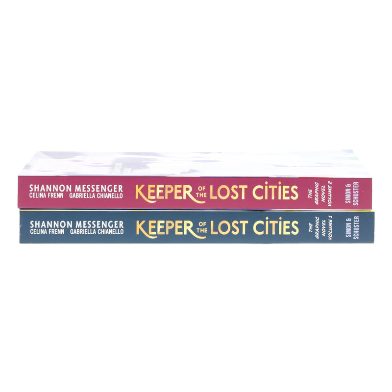 Keeper of the Lost Cities Series by Shannon Messenger 2 Books Graphic Novels Set - Ages 9+ - Paperback Graphic Novels Simon & Schuster