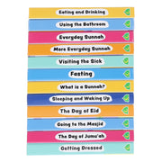 A Case of Sunnahs - 12 Mini Islamic Books Box Set - Ages 0-5 - Board Book 0-5 Salaam Cherry