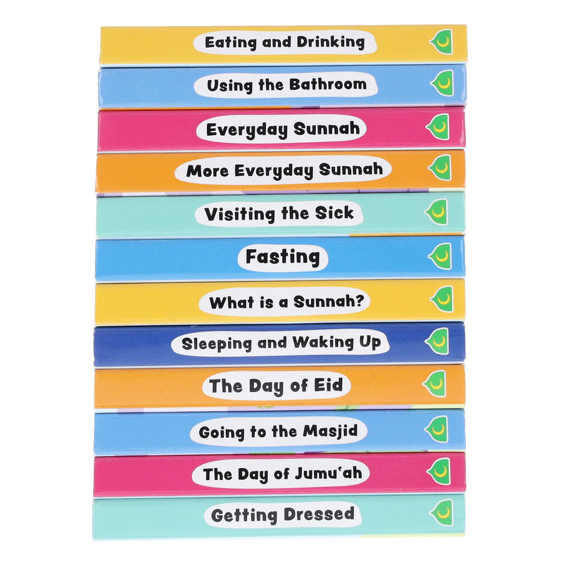 A Case of Sunnahs - 12 Mini Islamic Books Box Set - Ages 0-5 - Board Book 0-5 Salaam Cherry
