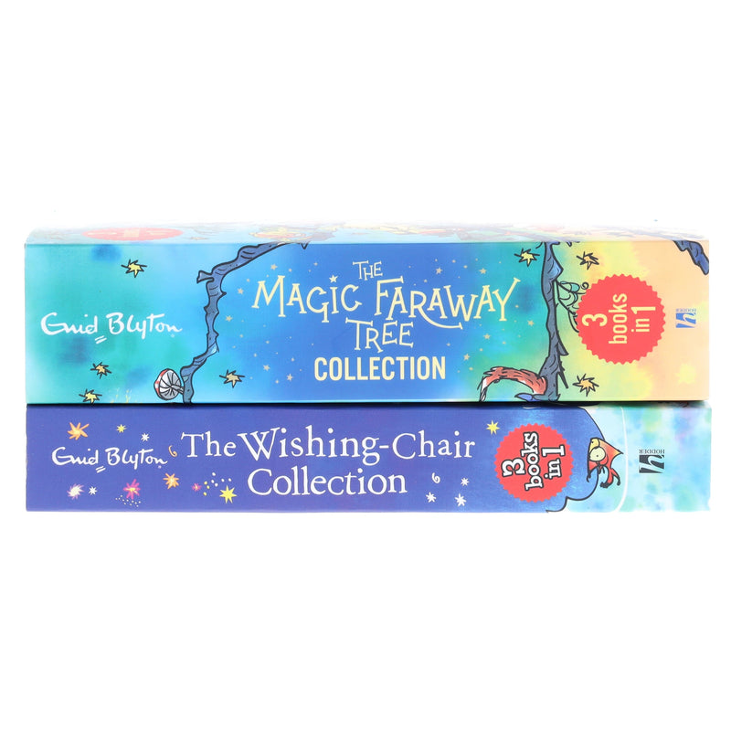 The Wishing-Chair & The Magic Faraway Tree By Enid Blyton 2 Books 6 Story Collection Set - Ages 5-8 - Paperback 5-7 Hachette