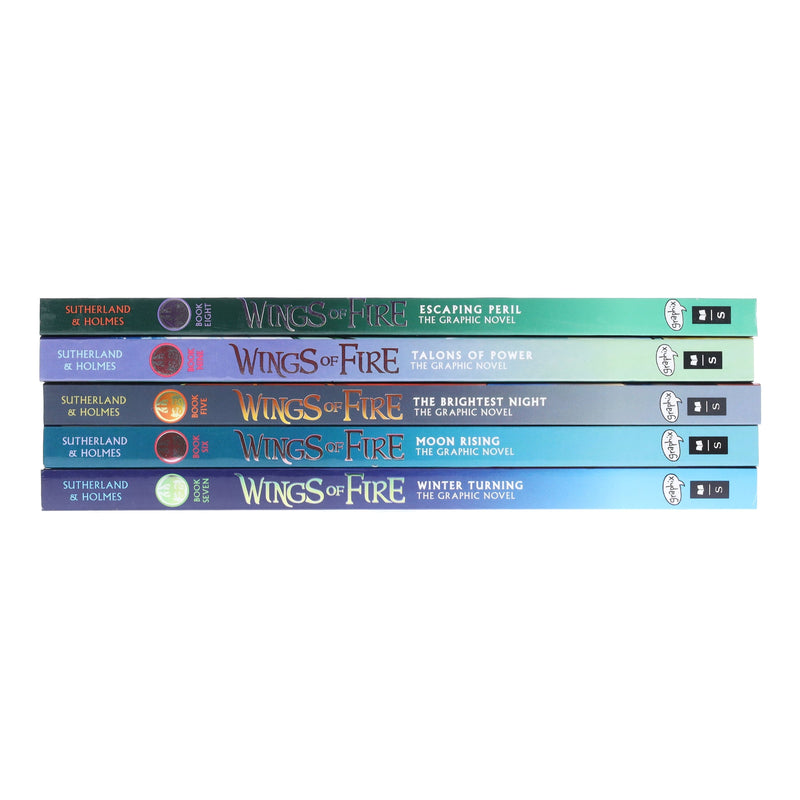 Wings of Fire Graphix Series (Book 5-9) By Tui T. Sutherland: Graphic Novels 5 Books Collection Set - Ages 8-12 - Paperback Graphic Novels Scholastic