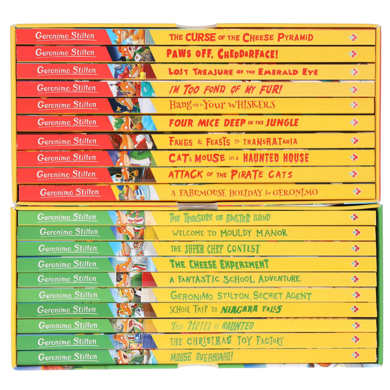 Geronimo Stilton Series 1 & 2 Collection 20 Books Box Set - Ages 5-7 - Paperback 5-7 Sweet Cherry Publishing