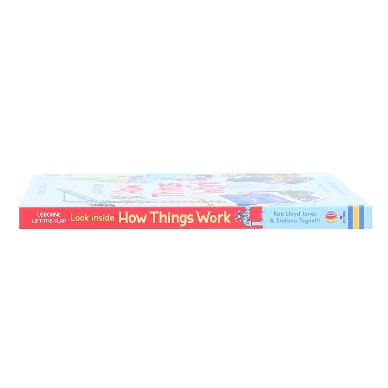 Usborne Lift-The-Flap Look Inside How Things Work by Rob Lloyd Jones - Ages 5+ - Board Book 5-7 Usborne Publishing Ltd