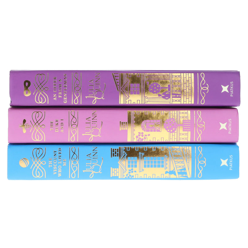 Bridgertons Series by Julia Quinn 3 Books Collector's Edition Set - Fiction - Sprayed Edges Hardback Fiction Hachette