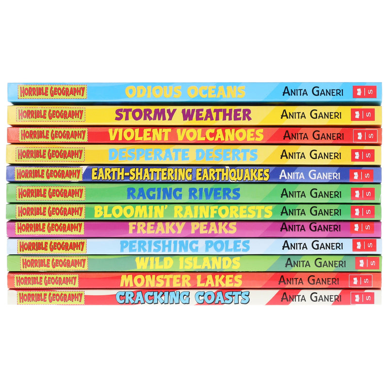 Horrible Geography Collection 12 Books Set By Anita Ganeri - Ages 9-14 - Paperback 9-14 Scholastic