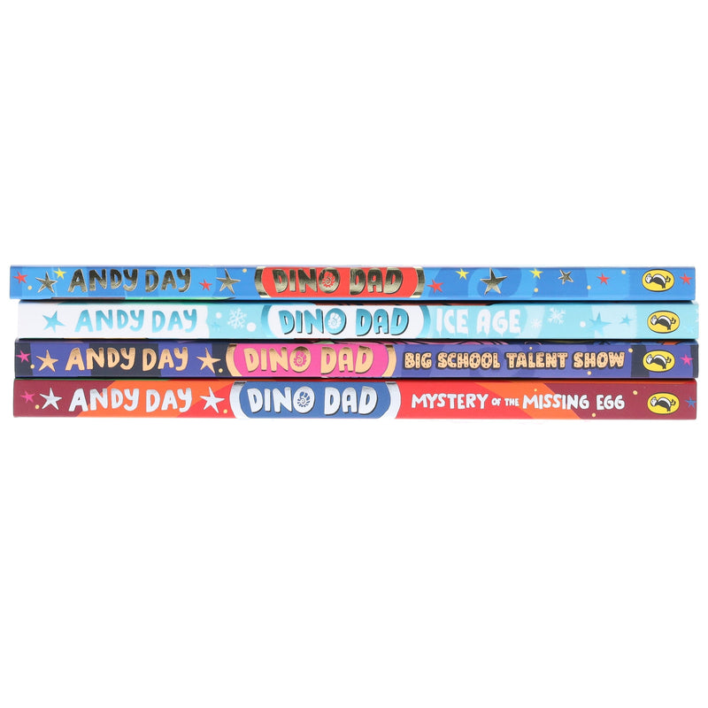 Dino Dad Series by Andy Day Illustrated 4 Books Collection Set - Ages 4-8 - Paperback 5-7 Penguin Random House