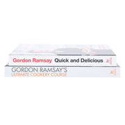 Gordon Ramsay's Cookbook Collection (Quick & Delicious and Ultimate Cookery Course) 2 Books Set - Non Fiction - Hardback Non-Fiction Hachette