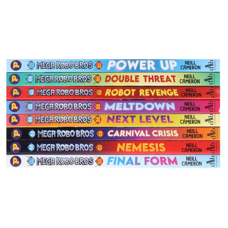 Neill Cameron Mega Robo Bros Series by Neill Cameron Graphic Novels 8 Books Collecti ...